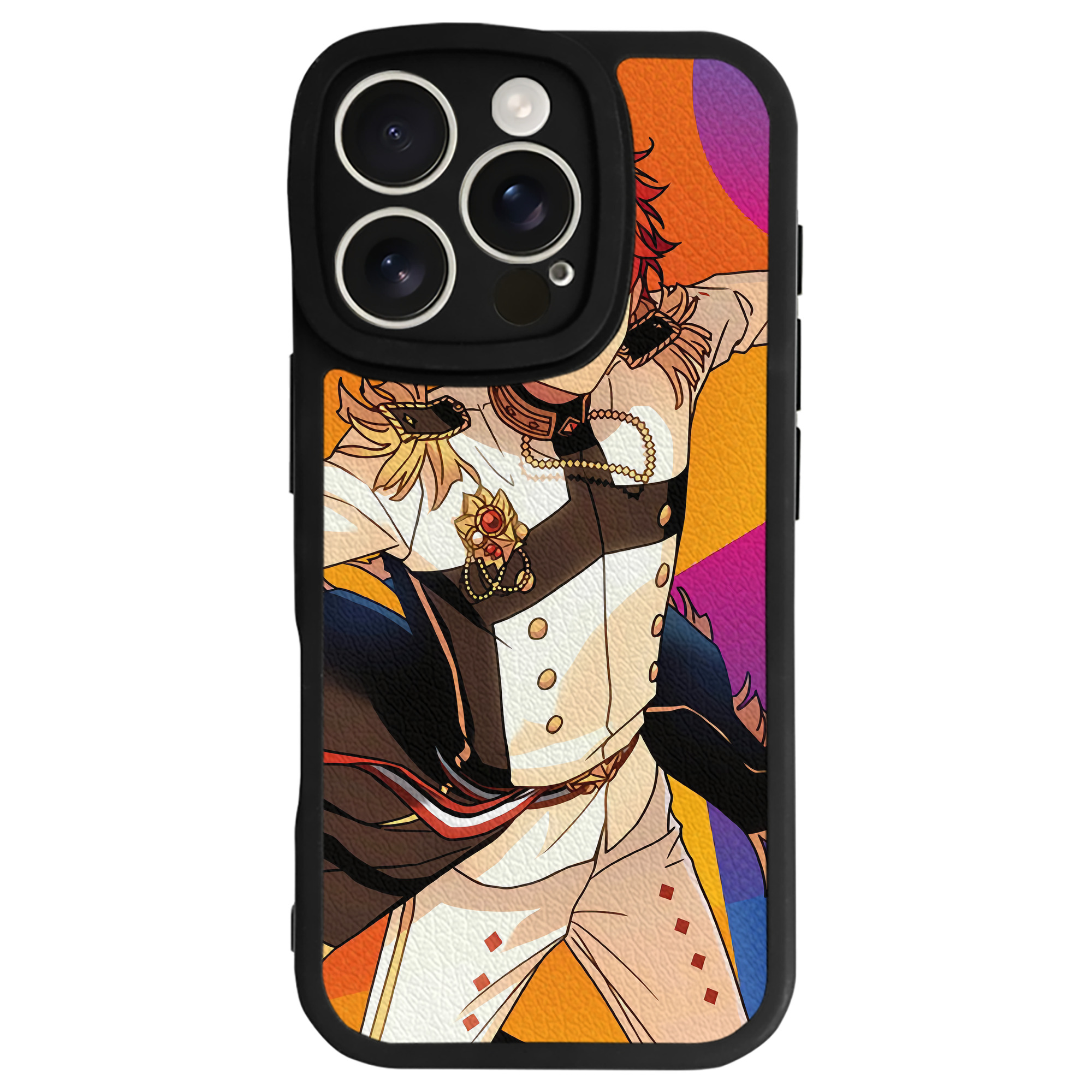 （画像用） あんさんぶるスターズ! Ensemble Stars 【iPhone 16シリーズ対応】シリコンスマホケース（レザー調） 材質：シリコン